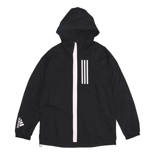adidas Outdoor Windproof Sports Hooded Jacket - Black - DZ0052