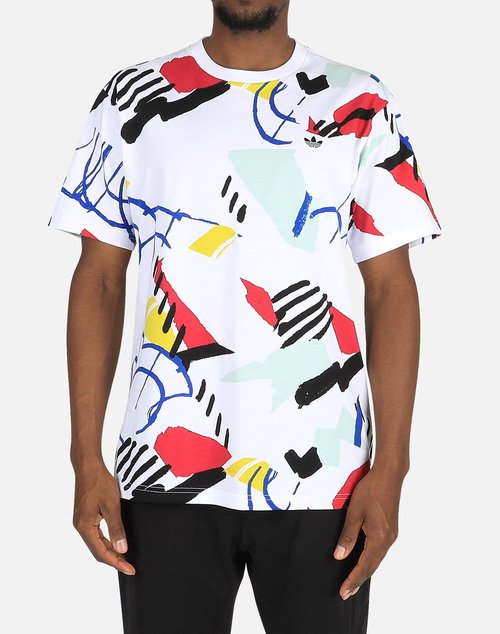 adidas PAINT PRINT TEE - White - FM1550