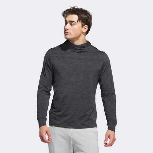 adidas Performance Printed Lightweight Hoodie - Black/Carbon - JL5253