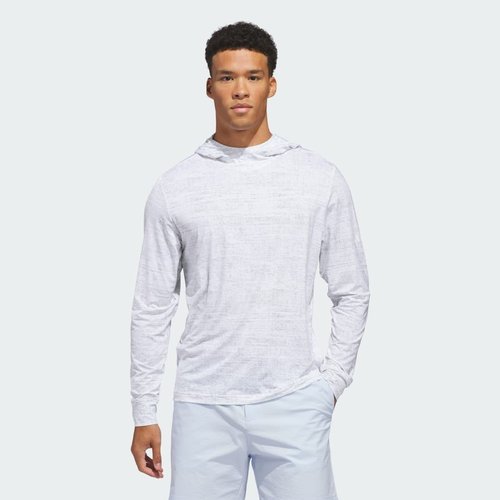 adidas Performance Printed Lightweight Hoodie - White/Wonder Sage - KB9253