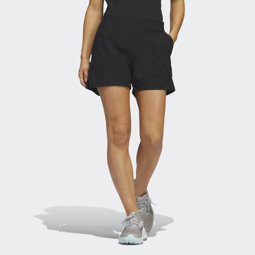 adidas Pintuck 5-Inch Pull-On Golf Shorts - Black - HY4090