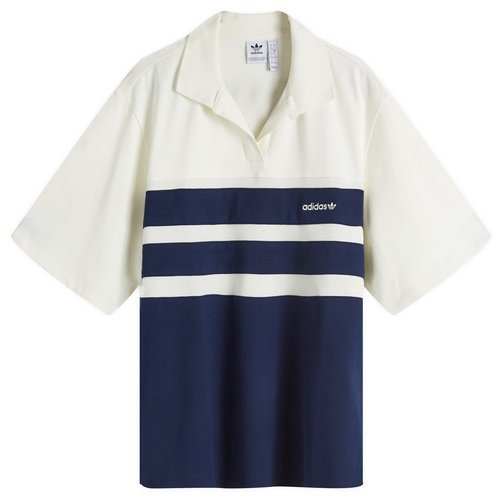 adidas Polo S/S Shirt - Off White/Night Indigo - IX1042