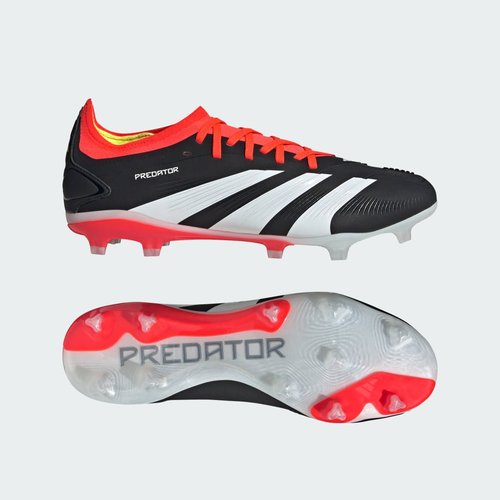 adidas Predator 24 Pro FG - Core Black/Cloud White/Solar Red - IG7777