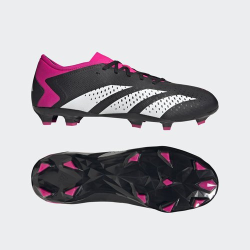 adidas Predator Accuracy.3 Low Firm Ground - Core Black/Cloud White/Team Shock Pink 2 - GW4602