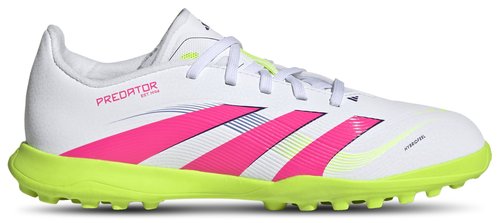 adidas Predator 24 League TF K - Cloud White/Lucid Pink/Lucid Lemon - ID3801
