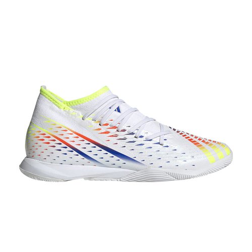 adidas Predator Edge.3 IN - Cloud White/Solar Yellow/Power Blue - GV8517