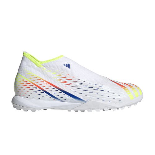 adidas Predator Edge.3 Laceless TF - Cloud White/Solar Yellow/Power Blue - GV8532