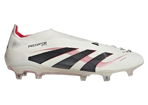 adidas Predator Elite Laceless FG - Off White/Core Black/Pure Ruby - ID3872
