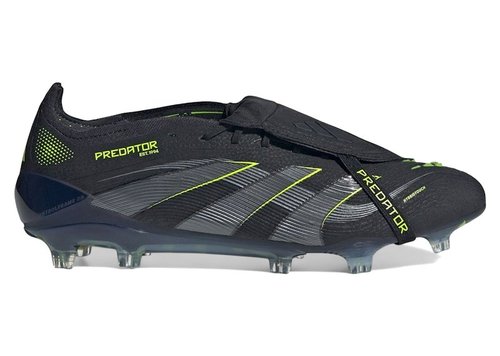 adidas Predator Elite Foldover Tongue FG - Core Black/Carbon/Lucid Lemon - JI1096