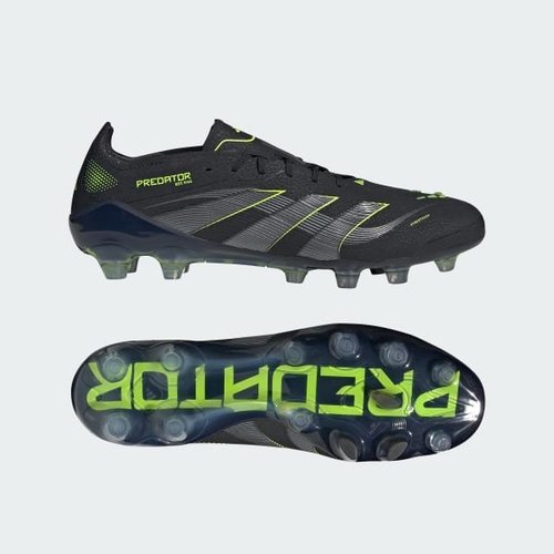 adidas Predator Elite HG/AG Japan for Turf/Artificial Grass Core Black/Carbon/Lucid Lemon - JR4491