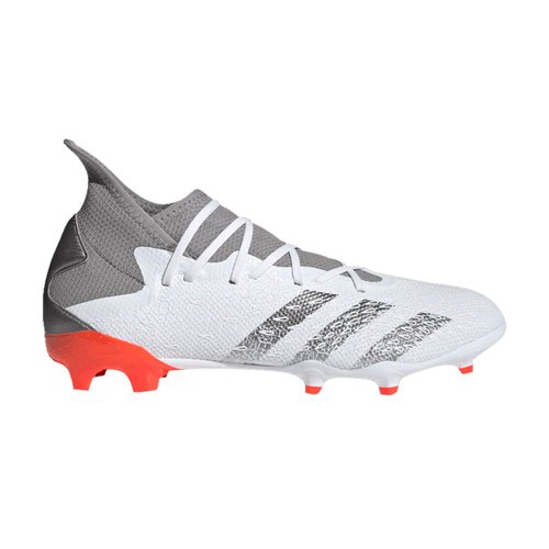 adidas Predator Freak.3 FG - Cloud White/Iron Metallic/Solar Red - FY6276