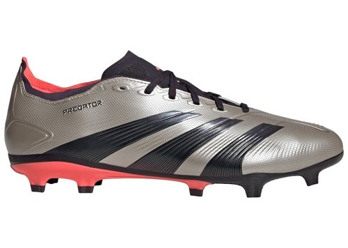 adidas Predator 24 League FG - Platinum Metallic/Aurora Black/Turbo - IF6349