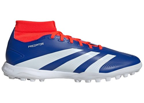 adidas Predator 24 League Mid TF - Lucid Blue/Cloud White/Solar Red - IF6387