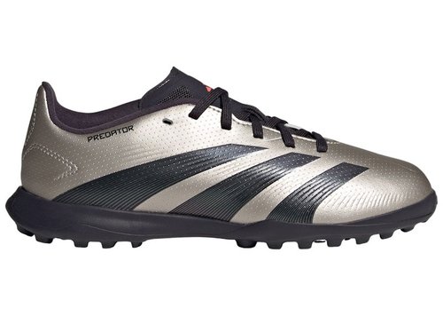 adidas Predator 24 League TF K - Platinum Metallic/Aurora Black/Turbo - IF6414