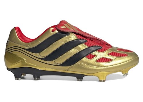 adidas Zinedine Zidane x Predator Precision FG | Gold | Size 9 - Gold Metallic/Core Black/Collegiate Red - IH0944