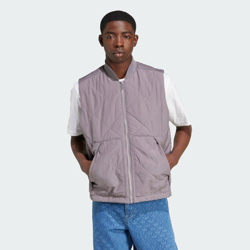 adidas Premium Essentials Nylon Quilted Vest - Trace Grey - IY2294