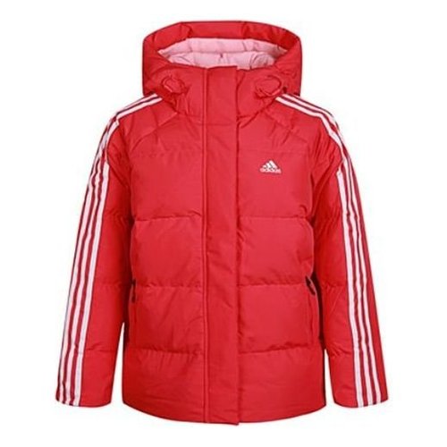 adidas Puff Hooded Windproof Down Jacket Pink - GF0003