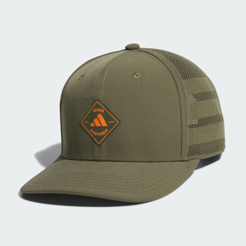 adidas Quick Dry Snapback - Strong Olive/Pure Orange - JL3859