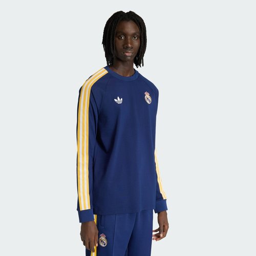 adidas Real Madrid Originals Long Sleeve T-Shirt - Dark Blue - KE3849