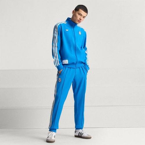 adidas Real Madrid Terrace Icons Track Top - Blue Bird/White - JN3058