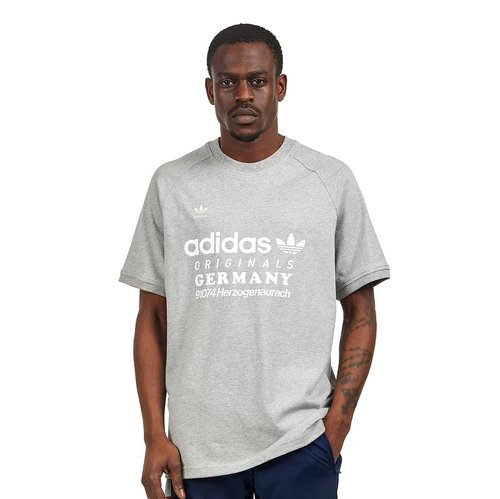 adidas Retro Graphic Tee - Medium Grey Heather - IU0224