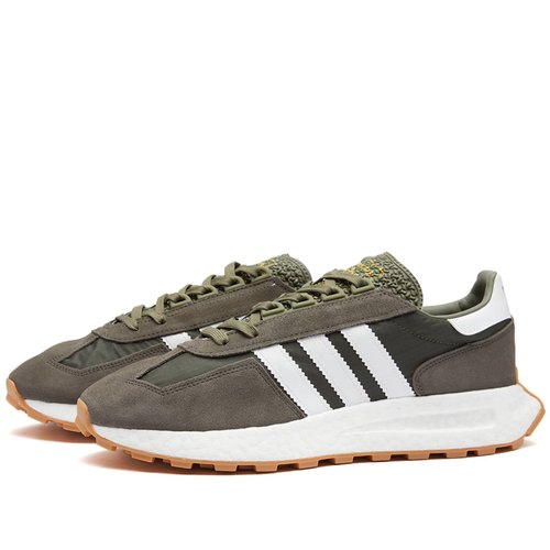 adidas Retropy E5 | Green | Size 9.5 - Olive Strata/Ftwr Wh - H03854
