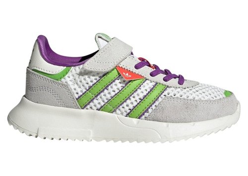 adidas Retropy F2 CF EL White Solar Green - Core White/Semi Solar Green/Active Purple - JR7997