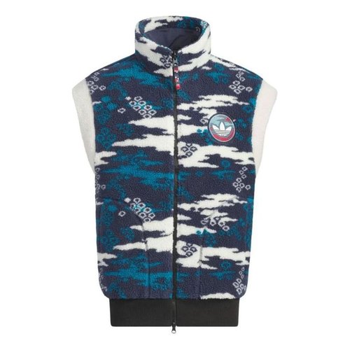adidas Reversible Fleece Vest Gender Neutral Asia Sizing - Black - IX4218
