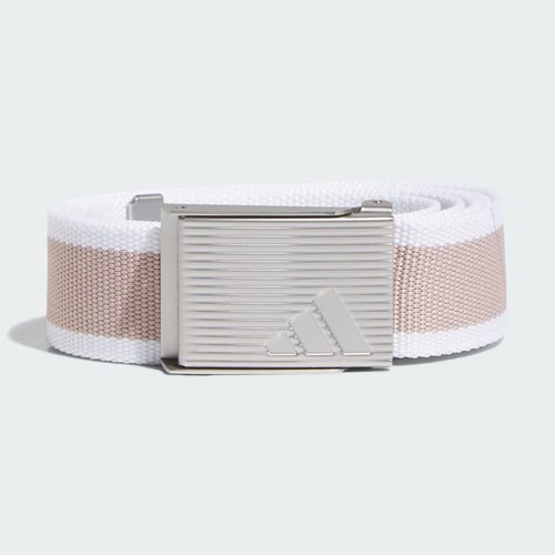 adidas Reversible Striped Webbing Belt - White/Wonder Taupe - JN9132