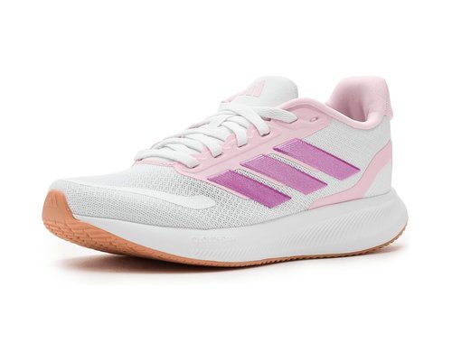 adidas Run Falcon 5 Big Kid - White/Clear Pink/Gum - JP9396