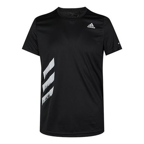 adidas Run It Tee Pb Sports Short Sleeve 'Black' FR8382 Solesense - Main Image