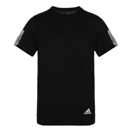 adidas Run It Tee Soft Sports Round Neck Short Sleeve - Black - DZ2487
