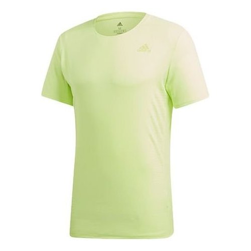 adidas Running Sports Round Neck Short Sleeve Fluorescence - Yellow - DQ1850