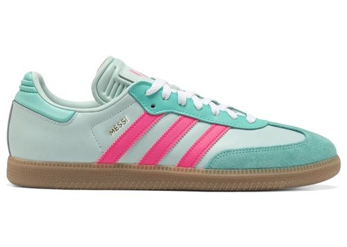 Lionel Messi x adidas Samba - Halo Mint/Lucid Pink/Gum - KI8505