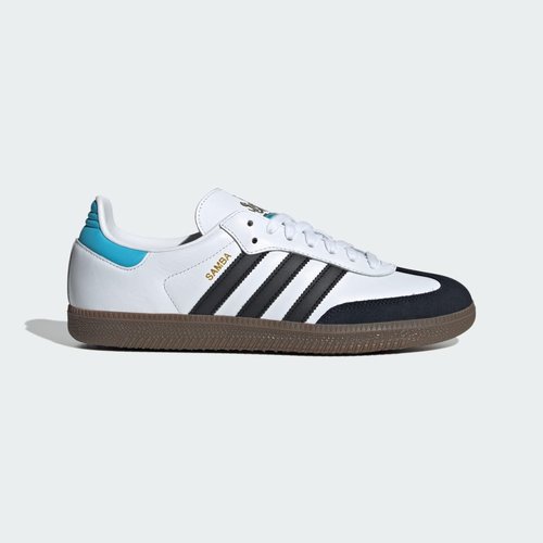 Newcastle United FC x adidas Samba - Cloud White/Core Black/Sky Rush - JQ4044
