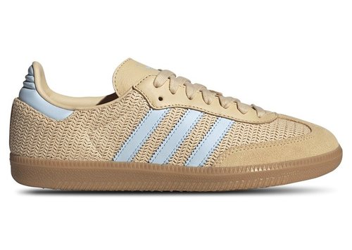 adidas Samba OG - Core Black/Sand Strata/Sky Blue Tint - JR8168