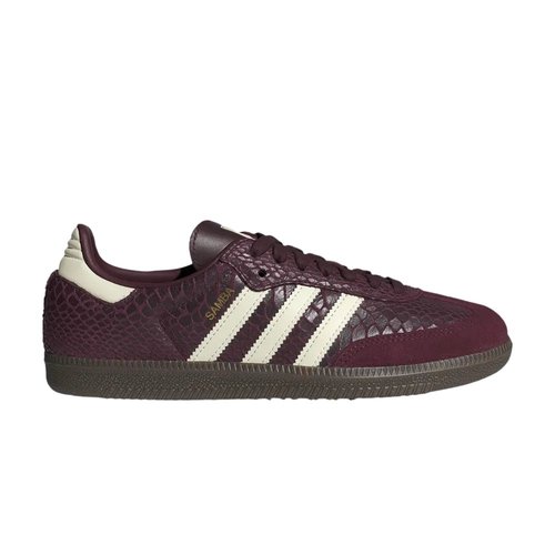 adidas Samba OG - Maroon/Cream White/Gold Metallic - IH3979