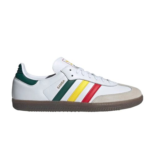 adidas Samba OG - Cloud White/Yellow/Collegiate Green - IH3118