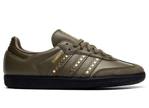 adidas Samba OG - Medium Dark Khaki/Olive Strata/Core Black - JR8870