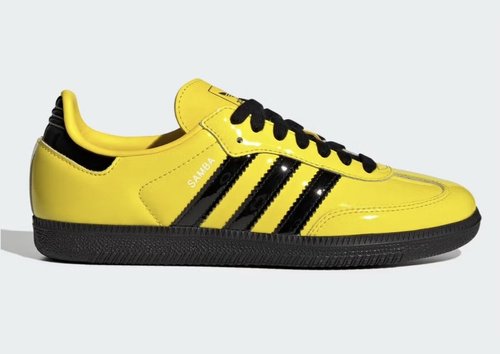 adidas Samba OG - Yellow/Core Black/Silver Metallic - JR8749