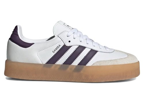 adidas Sambae | Size 9.5 - Cloud White/Off White/Aurora Plum - JS3941