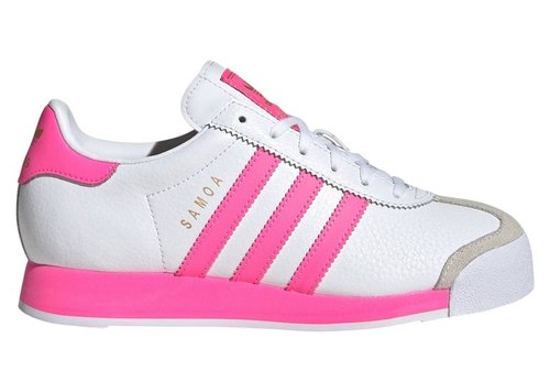 adidas Samoa White - Cloud White/Lucid Pink/Gold Metallic - JQ5093