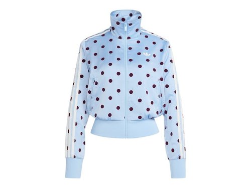 adidas Satin Polka Dots TT Track Jacket - Clear Sky Blue