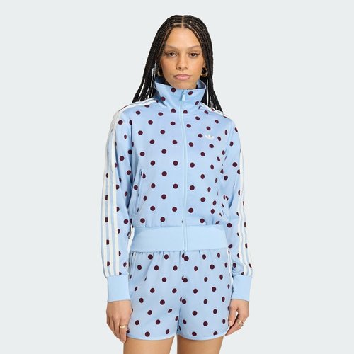 adidas SATIN POLKA DOTS TT Track Top - Clear Sky - KV1167