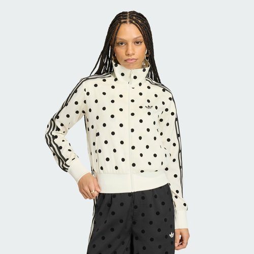 adidas SATIN POLKA DOTS TT Track Top - Off White - KV1165