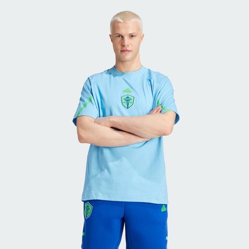 adidas Seattle Sounders FC Designed for Gameday Travel Tee - Semi Blue Burst - IQ0698