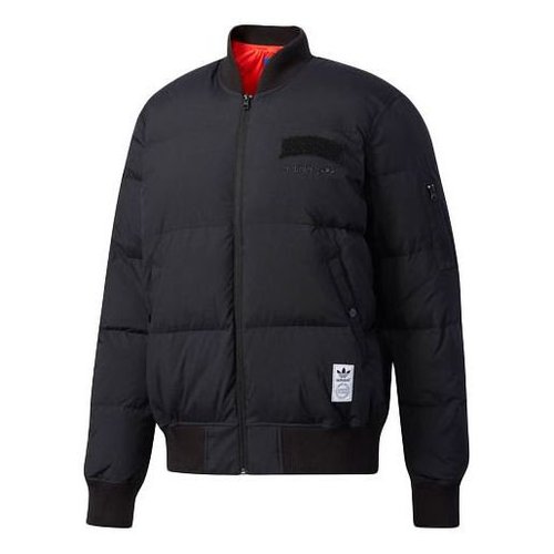 adidas Seoul Flight Do Solid Color Stay Warm Baseball Collar Down Jacket - Black - CD1719