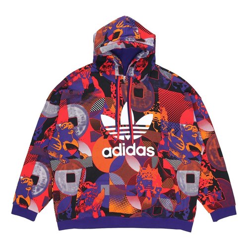 adidas Series Cny Casual Sports Hooded Pullover - Purple - GN5448