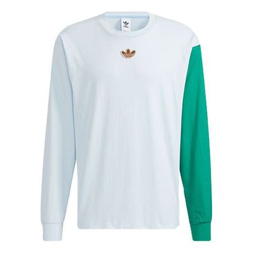 adidas Seriesblock Round Neck Pullover Long Sleeves Couple Style White - Multi-Color - HC0342