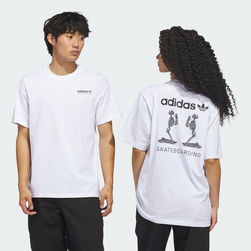 adidas Skateboarding Skeletons Tee - White - KR6370